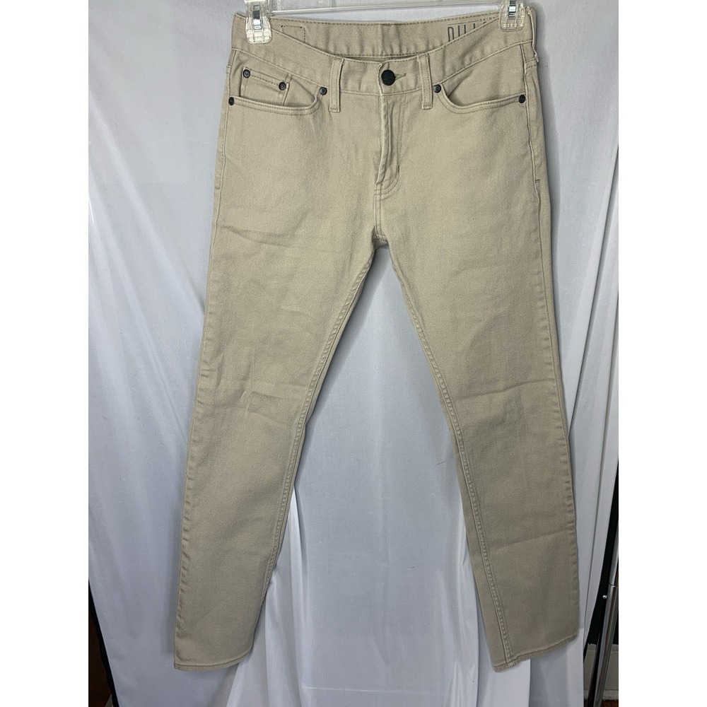 Mens‎ Dillion Bullhead Skinny Khaki Tan Jeans Sz Mens 30x32